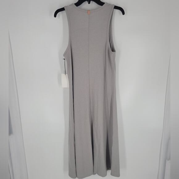 Lunya Ambient Grey Restore Fitted Midi Dress XL - Picture 7 of 9